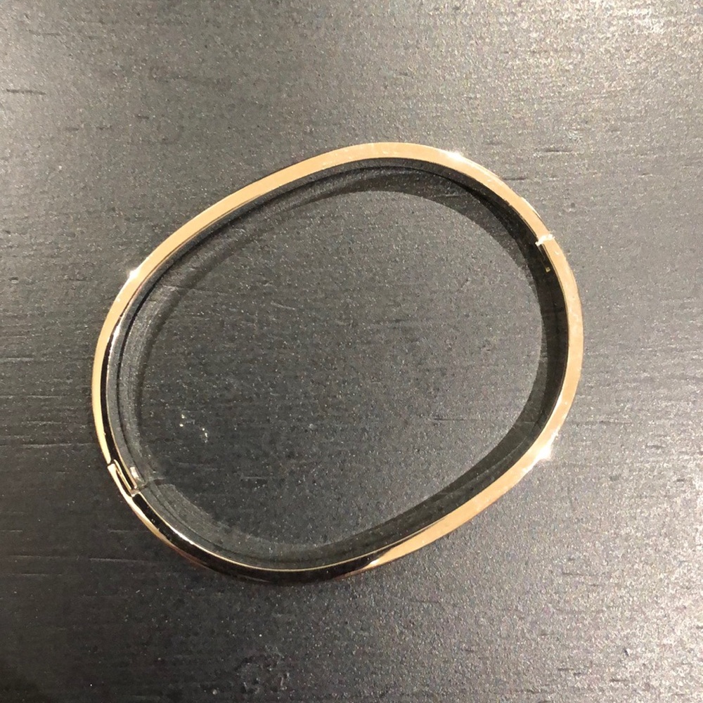 Sterling Silver Square Bangle With Flat Closure - image 2